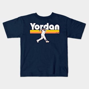 Yordan Alvarez Slugger Swing Kids T-Shirt